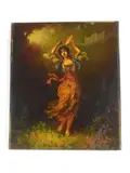 Untitled by Fredric Borgellia, oil on panel, sold May 2024