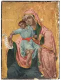 Griechisch, um 1800 by Gottesmutter von Kykkos, tempera, sold Jun 2023