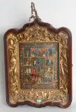 Russisch, Ende 19.Jh by Festtagsikone in Kiyot, tempera, sold Jun 2023