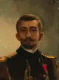 Pierre Loti als Offizier by Jean-Edmond De Pury, oil on panel, sold Jun 2023