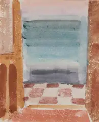 Blick durch die Türe by Louis Moilliet, 1933, gouache, offered Jun 2023