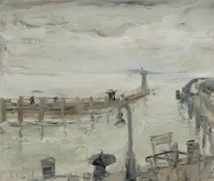 Hafen in Rorschach by Varlin, 1941, oil on canvas, offered Jun 2023