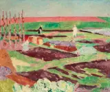 Lichtes Feld by Carl Roesch, 1940, oil, sold Jun 2023