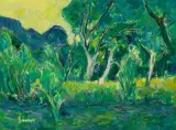 Waldlandschaft by Carl junior Liner, oil on canvas, sold Jun 2023