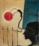 Le rêve by Andreas Walser, 1929, oil on canvas, sold Jun 2023