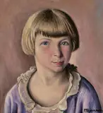 Mädchenbildnis by François Barraud, oil on canvas, offered Jun 2023