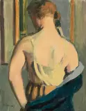 La Toilette by Wilhelm Gimmi, oil on canvas, offered Jun 2023