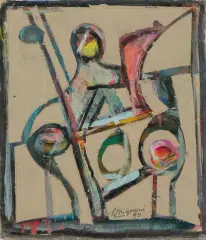 L'Eternel féminin by Serge Brignoni, 1990, mixed media, offered Jun 2023
