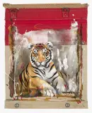 Der Tiger by Rolf Knie, 2001, mixed media, sold Jun 2023