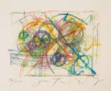 Ohne Titel by Jean Tinguely, 1990, color lithograph, sold Jun 2023