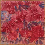 Azaleen by Balz Camenzind, 1973, oil on canvas, sold Jun 2023