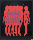 Haremiade by Walter Grab, 1978, mixed media, sold Jun 2023