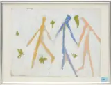 Skizze für das Schulhaus Guthirt in Zug by Hans Potthof, gouache, sold Jun 2023
