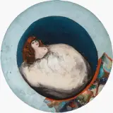 Liegender Halbakt by Alex Sadkowsky, 1960, oil on panel, offered Jun 2023
