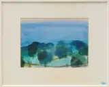 Landschaft by Otto Staiger, 1965, watercolor, offered Jun 2023