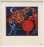 Mythologische Szene by Hans Rudolf Strupler, mixed media, sold Jun 2023