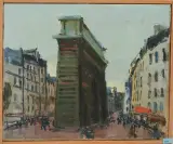 Boulevard de la Chapelle by Rudolf Zender, oil on canvas, sold Jun 2023