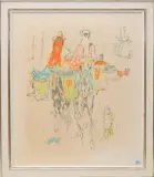 Marokkanerinnen by Alois Carigiet, color lithograph, offered Jun 2023