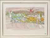 Pferdeschlitten by Alois Carigiet, 1970, color lithograph, sold Jun 2023