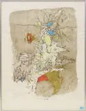Schneehuhn by Alois Carigiet, 1968, color lithograph, offered Jun 2023