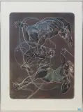 Gymnaestrada by Hans Erni, 1984, color lithograph, sold Jun 2023