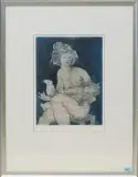 Mutter mit Kind by Hans Erni, color aquatint, sold Jun 2023