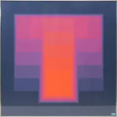 Ohne Titel by Karl Gerstner, color screenprint, sold Jun 2023