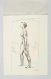 Schreitende by Ferdinand Hodler, lithograph, sold Jun 2023