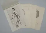 nach "Blick in die Unendlichkeit", "Mädchenbildnis", "Schreitende" und "Profilbildnis von Frau Hodler by Ferdinand Hodler, lithograph, offered Jun 2023