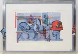 Zürich feiert by Rudolf Mirer, 1997, color lithograph, sold Jun 2023
