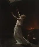 Vestale sepolta viva by Federico Maldarelli, 1877, oil on canvas, sold Mar 2023