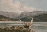 Ansicht von Puerto de Soller an der Nordküste von Mallorca by Antoni Ribas, oil on canvas, sold Mar 2023