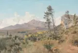 En Provence (les Alpilles) à Eyguières by Joseph Garibaldi, oil on canvas, sold Mar 2023
