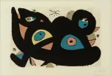 Gat asturat by Joan Miró, 1980, color lithograph, sold Mar 2023