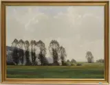 zugeschrieben Landschaft mit Platanen by Hans Burnitz, 1904, oil on canvas, sold Mar 2023