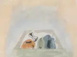 Nostalgia de la Luz by Juan Manuel De la Rosa, 1997, tempera, sold Mar 2023