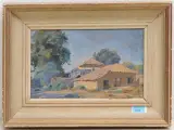 Bauernhof by Luis Strozzi-Mauguet, 1916, oil on board, sold Mar 2023