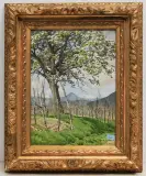 Landschaft mit Baum by Ferdinand M. de Dartein, 1905, watercolor, sold Mar 2023