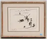 La Pique by Pablo Picasso, 1961, lithograph, sold Mar 2023