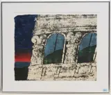 Casa Maiquez by Carol Summers, color woodcut, offered Mar 2023