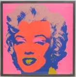 nach "Marilyn Monroe by Andy Warhol, color screenprint, sold Mar 2023