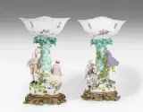 18./19.Jh by Meissen, 1 Paar Tafelaufsätze, bronze, sold Mar 2023