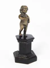 Um 1700 by Putto Figur, bronze, sold Mar 2023