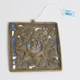 Russisch, 19.Jh by Gottesmutter unverbrennbarer Dornbusch Metallikone, bronze, offered Mar 2023