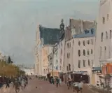 St. Eustache", 1968 by Rudolf Zender, oil on canvas, sold Mar 2023
