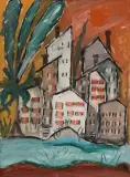 Intrania", 1980 by Walter Arnold Steffen, oil on canvas, offered Mar 2023