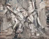 Ohne Titel, 1961 by Wilfrid Moser, oil on canvas, sold Mar 2023