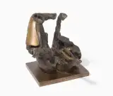Sich räkelndes Pferd by Nag Arnoldi, bronze, sold Mar 2023