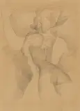 Double nu by Rodolphe-Théophile Bosshard, pencil, sold Mar 2023