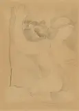 Double nu by Rodolphe-Théophile Bosshard, pencil, offered Mar 2023